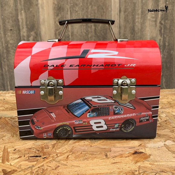 Vintage Nascar Dale Earnhardt JR. Tin Lunchbox